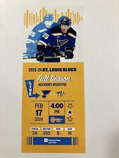 St. Louis Blues Nashville Predators 2-17-24 2024 NHL Ticket Filip Forsberg Goal