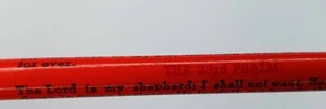 Vintage 23rd TWENTY-THIRD Psalm Pencil The Lord is My Shepherd By - Picture 1 of 6