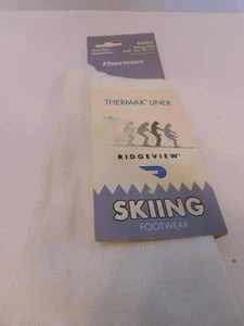 New 1 Pair of Ridgeview Thermax White Sock Liner Size 8.5-11 - Picture 1 of 2