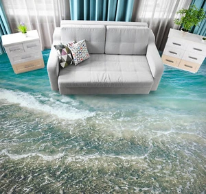 3D Nature Cool Sea K2362 Floor WallPaper Murals Wallpaper Mural Print Luna 2024 - Picture 1 of 11