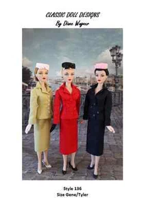 Traje inspirado en el diseñador Gene Tonner estilo 136 patrón de costura  - Imagen 1 de 11