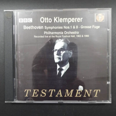 OTTO KLEMPERER Beethoven Sympony 1 & 8 BBC Live 1963&1966 VG+/VG+(CD) - Bild 1 von 4