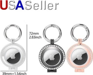 Für Apple AirTag Ganzmetall Nieten Halter Schlüsselring Tragetasche Schlüsselanhänger Air Tag - Bild 1 von 2