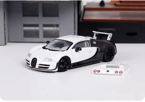 Mortal 1/64 Bugatti Veyron Grand sport Black/White Diecast Car Model Toy - Picture 1 of 6