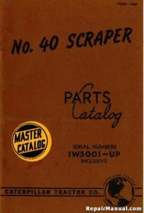 Caterpillar 40 Scraper Parts Manual - Picture 1 of 1