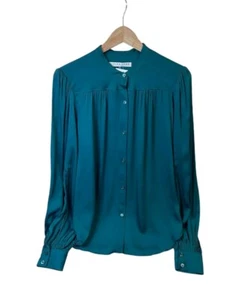 NWT Women's Trina Turk SILK Blend Valin Blouse Top L $348 - Picture 1 of 4
