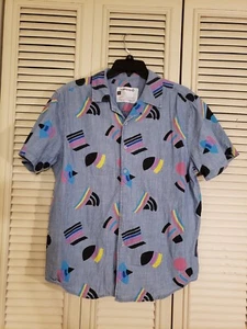 Target Take Pride Month blau Freizeit Button Down Hemd Herren Größe Medium - Bild 1 von 4