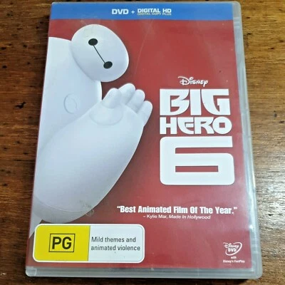 Big Hero 6 DVD R4 Damon Wayans Jr Maya Rudolph FREE POST Kids Disney  PG - image 1 of 4