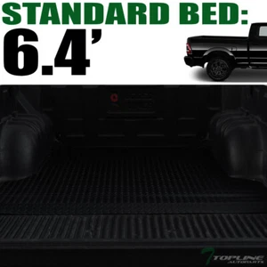 TLAPS For 2019-2024 Ram 2500 3500 6.4 Ft Rubber Truck Bed Trunk Mat Liner Black - Picture 1 of 5