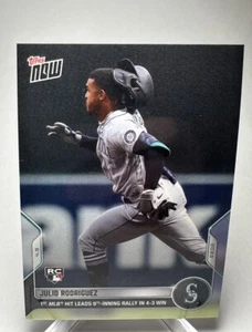 2022 Topps Now Julio Rodriguez RC Rookie 1st MLB Hit #17 - Bild 1 von 3