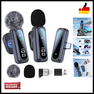 Lavalier SET Mikrofon für iPhone Handy/Computer, Mikrofon Handy mit Geräuschu... - Bild 1 von 10