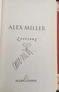 Lovesong de Alex Miller, 1a Edición Tapa Rígida A&U 2009 FIRMADO, Casi FINO - Imagen 1 de 5