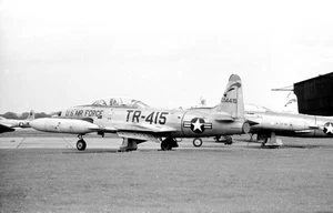 10th TRW, T-33A, 0-14415 at Mildenhall, 11 May 1963 - x2 Original B&W negs - Picture 1 of 2