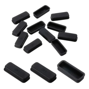 Couvercles de conduits de port DVI bouchons en silicone pour extrémité femelle DVI, noir 15 pièces - Photo 1 sur 4