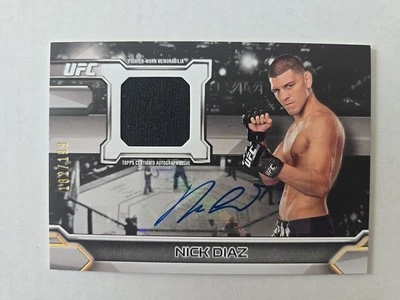 2016 UFC Topps Knockout Auto Relic 182/199 KAR-ND - Image 1 of 2
