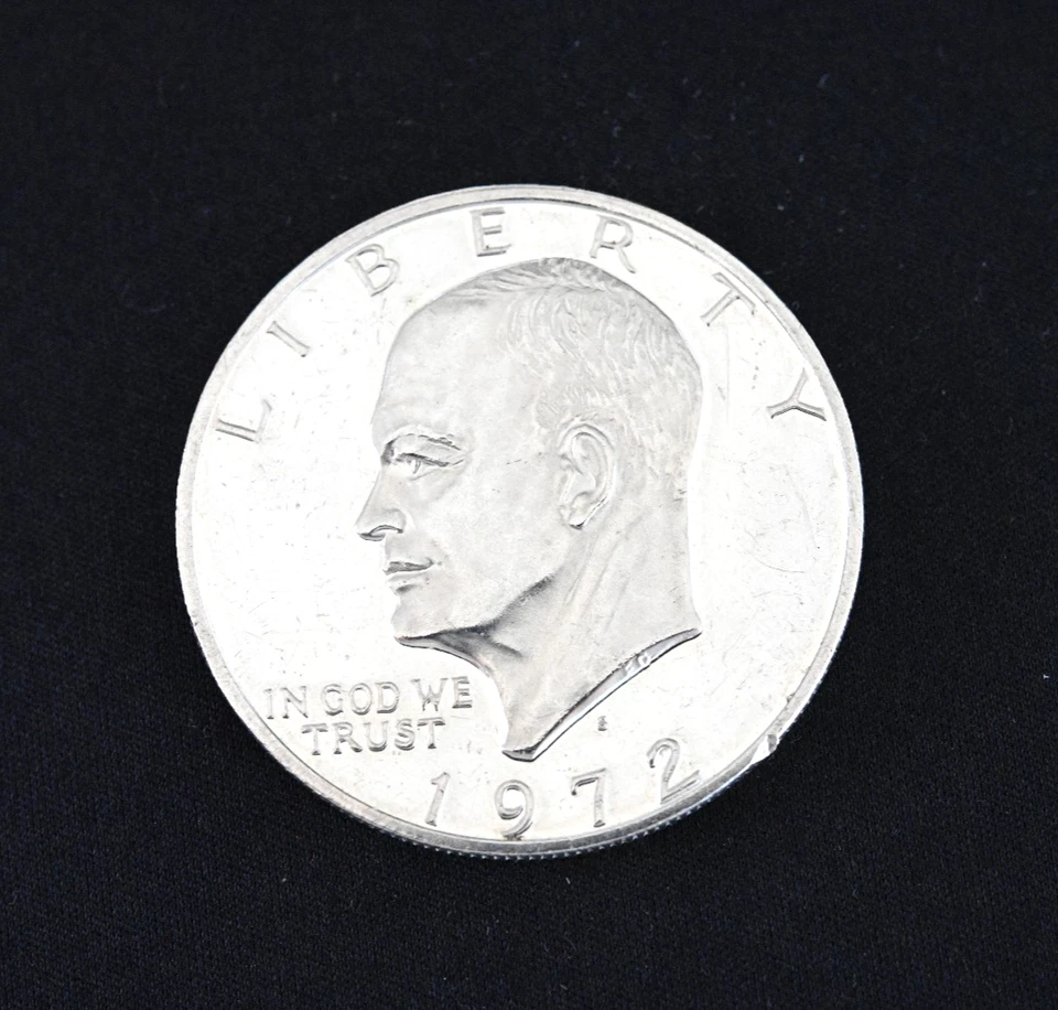 1 dollaro Eisenhower in argento 1972 - 1 dollar - Silver 400 - qualità SUP - Immagine 1 di 2