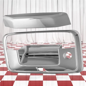 2-Piece Chrome Tailgate Handle Cover w/Camera fits 2015-19 Chevy Silverado 2500 - Picture 1 of 2