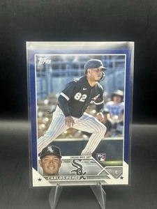 2023 Topps #452 Carlos Perez Rookie Retail Blue Chicago White Sox (RC) - Picture 1 of 2
