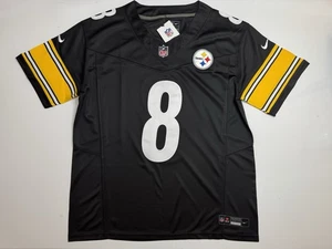 Small Aaron Rodgers #8 Vapor FUSE Jersey Black Elite Quality Steelers - Picture 1 of 11