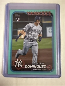 2024 Topps Series 1 - Jasson Dominguez #60 Aqua (RC) - Picture 1 of 2