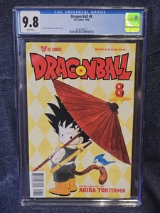 Dragon Ball #8 1st Print CGC 9.8 White Pages Viz Comics 1998 VERY LOW POP!!! - Picture 1 of 2