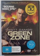 Green Zone DVD GC Region 4 Ex-rental Matt Damon Amy Ryan War Action Free Postage
