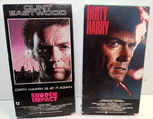2 VHS movies Clint Eastwood VHS Sudden Impact & Dirty Harry - Imagen 1 de 3