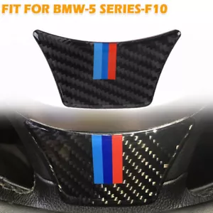 For BMW 5 Series F10 2011~2017 2016 Carbon Fiber Steering Wheel Lower Cover Trim - Foto 1 di 7