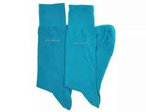 Hugo Boss 288320 Hombre Diseñador 4 Pares Calcetines de Vestir Algodón, Talla Única, Turquesa - Imagen 1 de 2