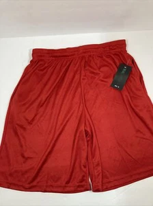 Mens Jogging Shorts Red Pull String Elastic Waist, Front Pockets  XL - Picture 1 of 8