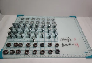 Lot of (25) British Association Grade " R "Bolts with ( 16 ) Nuts and Washers , - Picture 1 of 21