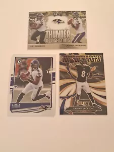 2020 Football Lamar Jackson (3) Card Lot All In Toploaders Ravens - Picture 1 of 8