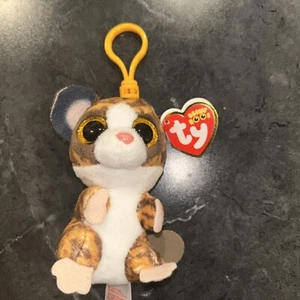 Beanie Boos Key Clip Ty "Binky the Bush Baby" NEW with Tags Birthday January 7th - Picture 1 of 7