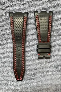 Audemars Piguet Singapore GP 42mm Black Calf Leather Strap Red Stitch 28/18 - Picture 1 of 3