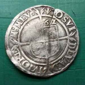 Elizabeth I silver hammered sixpence mint Mark pheon #149 - Picture 1 of 2