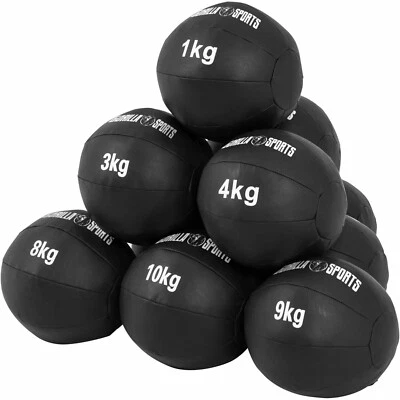 GORILLA SPORTS® Medizinball 29cm Fitnessball Gewichtsball Slamball Gymnastikball