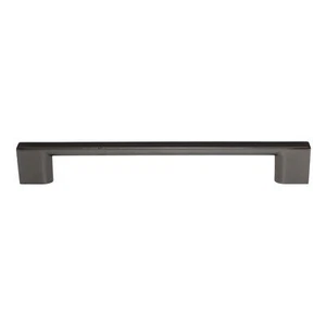 Tirador de barra de gabinete Pride Miami Square 6 1/4" (160 mm) Ctr peltre oscuro P83572-DP - Imagen 1 de 3