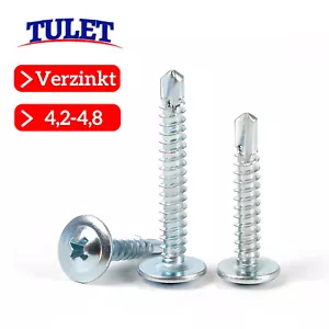 Tornillos de chapa tornillos de perforación ranura en cruz autorroscante galvanizado 4,2 - 4,8 mm - Imagen 1 de 3