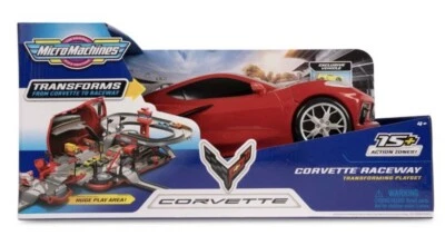 Micro Machines Corvette Raceway Transforming Corvette into Raceway Playset Toy - Image 1 of 4