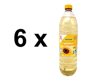 Sonnenblumenöl 6x1 Liter Speiseöl reines Pflanzenöl Frittieröl raffineriertes Öl - Bild 1 von 6