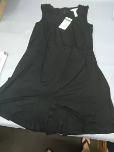 Ma Cherie Maternity black Sleeveless Knot Front shorts romper, Large - Picture 1 of 7