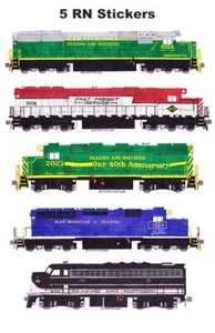 5 pegatinas individuales Andy Fletcher Reading & Northern Locomotoras - Imagen 1 de 1