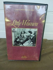 Little Women Video Tape (VHS, 1985) MGM/UA Katharine Hepburn 1933 RKO B&W - Picture 1 of 5