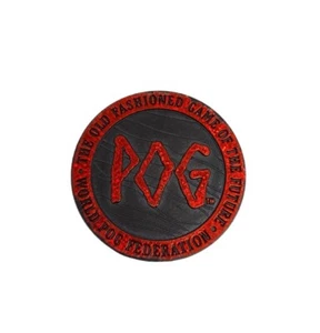 Plastic POG Slammer Kini 1994 World Pog Federation #1 WPF Red Foil - Bild 1 von 2