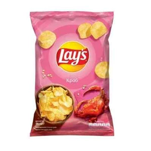 LAYS CRAB POTATO CHIPS 120g ~4,23oz UKRAINE - Picture 1 of 5