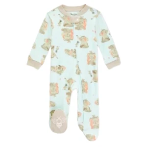 Burt's Bees Baby 0-3 Months Long-Sleeve Morning Mist Sleep & Play Footed Sleeper - Picture 1 of 4