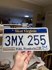 2011 West Virginia License Plate 3MX 255 Mountain State WV License Tag