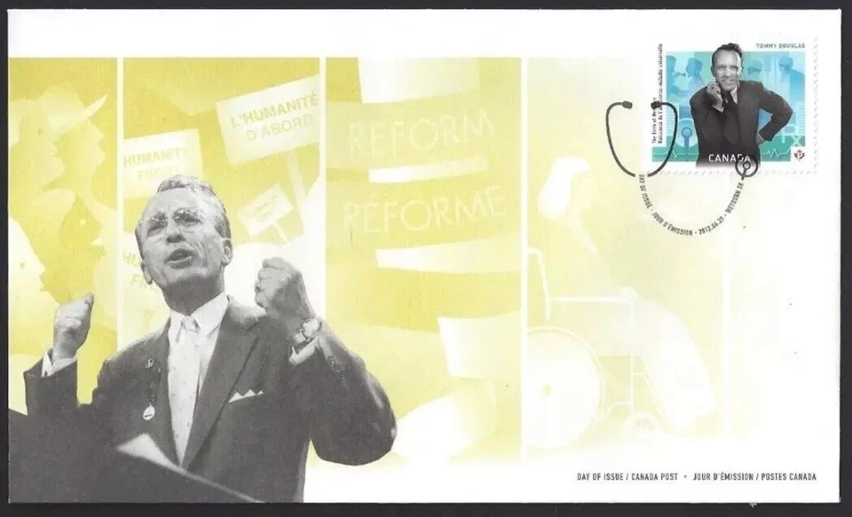 Canadá - FDC - 2557 - Tommy Douglas - 2012 Foto 1 de 1