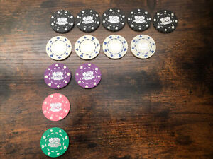 Lot de 13 jetons de casino premium Miller Lite Super Party Miller Good Call à collectionner