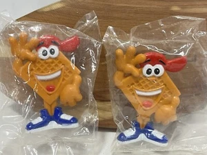 Sherddies Eddie Cereal Mascot Suction Toy Cereal Prize 1993 Lot Of 2 - Picture 1 of 8